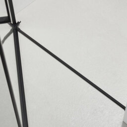 Fino Stone Carmen Niche 8mm Glass Shower Door In Black - 80 X 195Cm - thumbnail 3