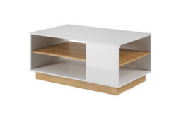 Arte Arco Contemporary Coffee Table 1 Shelf White  & Oak Grandson Effect (H)460mm (W)1000mm (D)600mm - thumbnail 1