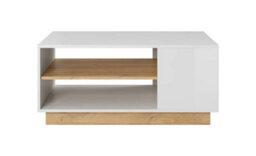 Arte Arco Contemporary Coffee Table 1 Shelf White  & Oak Grandson Effect (H)460mm (W)1000mm (D)600mm - thumbnail 2