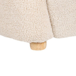 Beliani Kids Armchair Teddy Bear Boo Boucle Beige - thumbnail 7