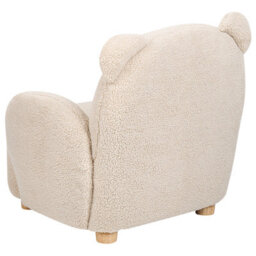 Beliani Kids Armchair Teddy Bear Boo Boucle Beige - thumbnail 6