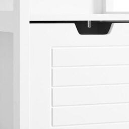 Sobuy Frg126-W, Bathroom  Slim Tall Storage  Cabinet  3-Tier Shelves With 2 Drawers,white,w30Xd30Xh145 - thumbnail 7