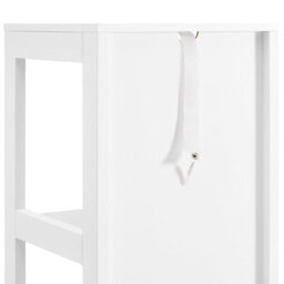 Sobuy Frg126-W, Bathroom  Slim Tall Storage  Cabinet  3-Tier Shelves With 2 Drawers,white,w30Xd30Xh145 - thumbnail 4