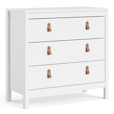 Furniture To Go Barcelona Chest 3 Drawers In White - image 1