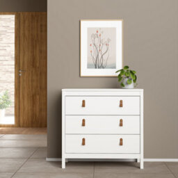 Furniture To Go Barcelona Chest 3 Drawers In White - thumbnail 6