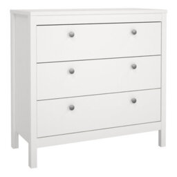 Furniture To Go Barcelona Chest 3 Drawers In White - thumbnail 2