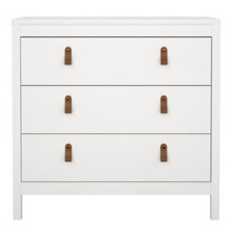 Furniture To Go Barcelona Chest 3 Drawers In White - thumbnail 3