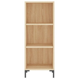 Berkfield Highboard Sonoma Oak 34.5X34X180 Cm Engineered Wood - thumbnail 8