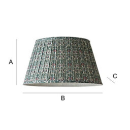 Valuelights Abel Large Floral Pleated Tapered Lamp Shade (D)45Cm - thumbnail 9