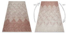 RugsX Carpet Fusion 9775 Cream Terracotta - Geometric, Modern, Abstract 80X150 Cm - thumbnail 3