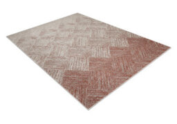 RugsX Carpet Fusion 9775 Cream Terracotta - Geometric, Modern, Abstract 80X150 Cm