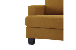Home Detail Hazel 3 Seater Sofa With Chaise, Mustard Boucle Fabric - thumbnail 7