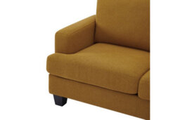 Home Detail Hazel 3 Seater Sofa With Chaise, Mustard Boucle Fabric - thumbnail 6