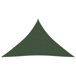 Berkfield Sunshade Sail 160 G/m2 Dark Green 3.5X3.5X4.9 M Hdpe - thumbnail 1