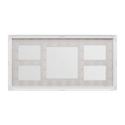 Orsina White 5 Multi-Photo Frame,decorative Wall Frame For Hallway,picture Frame With Square & Landscape Options - thumbnail 1