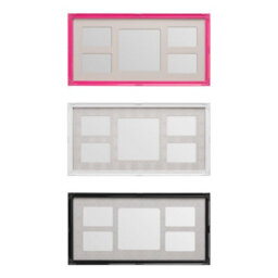 Orsina White 5 Multi-Photo Frame,decorative Wall Frame For Hallway,picture Frame With Square & Landscape Options - thumbnail 3