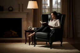 Chesterfield High Back Wing Chair Shelly Dark Chocolate Leather Bespoke In Mallory Style - thumbnail 3