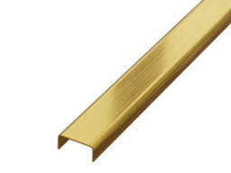 Ilcom Decorative Profile C 40mm X 2440mm X 0.65mm Gold Brushed Stainless Steel