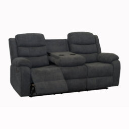 More4Homes Boston Manual Recliner Fabric 2+3 Seater Sofa Set (Grey) - thumbnail 3