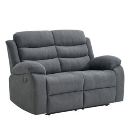 More4Homes Boston Manual Recliner Fabric 2+3 Seater Sofa Set (Grey) - thumbnail 6