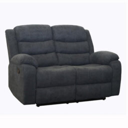 More4Homes Boston Manual Recliner Fabric 2+3 Seater Sofa Set (Grey) - thumbnail 2