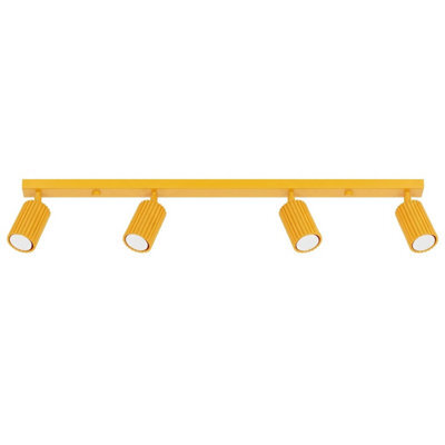 Luminosa Lighting Luminosa Karbon Ceiling Spotlight Bar Yellow 4X Gu10 - image 1