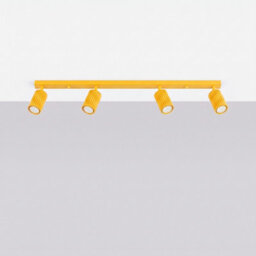 Luminosa Lighting Luminosa Karbon Ceiling Spotlight Bar Yellow 4X Gu10 - thumbnail 2