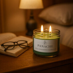 Panache Fresh Linen Scented Candle - Double Wick - Clean Crisp Scent - thumbnail 7