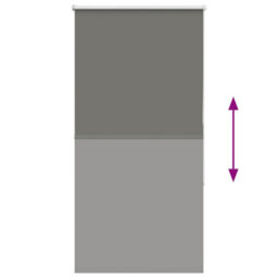 Walplus Blackout Grey Roller Blind 85X175 Cm, Fabric Width 80.7 Cm Polyester - thumbnail 5