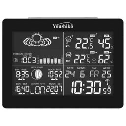 Youshiko Yc9361 Digital Weather Station With Radio Controlled Clock (Official Uk Version) - thumbnail 3