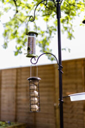Marco Paul 3 Arm Bird Feeding Station Complete Wild Bird Feeder 3 Hanging Brackets Water Dish - thumbnail 9