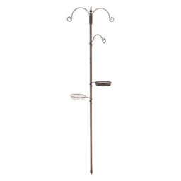 Marco Paul 3 Arm Bird Feeding Station Complete Wild Bird Feeder 3 Hanging Brackets Water Dish - thumbnail 2