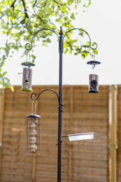Marco Paul 3 Arm Bird Feeding Station Complete Wild Bird Feeder 3 Hanging Brackets Water Dish - thumbnail 4