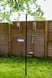 Marco Paul 3 Arm Bird Feeding Station Complete Wild Bird Feeder 3 Hanging Brackets Water Dish - thumbnail 1