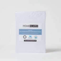 Homescapes Cot Bed Terry Towelling Waterproof Mattress Protector 70 X 140 Cm, Pack Of 2 - thumbnail 4