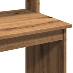 Berkfield Desk With Shelves Artisan Oak 102X45X148 Cm Engineered Wood - thumbnail 7