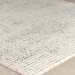 Livabliss Freud-Modern Ivory Brown High Pile Living Dining Bedroom Rug 120 X 170 Cm Easy Care, Non Shedding - thumbnail 6