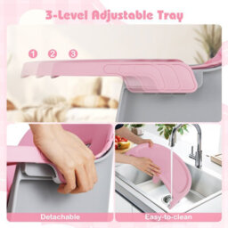Gainoom 16-In-1 Pink Convertible Baby High Chair Multifunctional Kids Chair - thumbnail 6