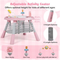 Gainoom 16-In-1 Pink Convertible Baby High Chair Multifunctional Kids Chair - thumbnail 8