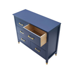 Cabinet Bits Palazzi 6 Drawer Chest Blue H90 W105 D40Cm - thumbnail 4