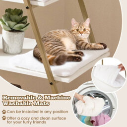 Costway Large Cat Litter Box Enclosure 2-In-1 Hidden Cat Washroom Furniture - thumbnail 4