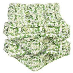 Dibor Set Of 4 Green Leaf Print Indoor Dining Chair Seat Pad Box Cushions L40Cm X W40Cm