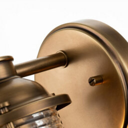 Luminosa Lighting Luminosa Kichler Ashland Bay Wall Lamp Natural Brass, Ip44 - thumbnail 2