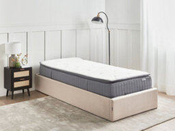 Beliani Gel Memory Foam Pocket Spring Mattress Pleasant H3/4 Firm 90 X 200 Cm (Eu Single) - thumbnail 2