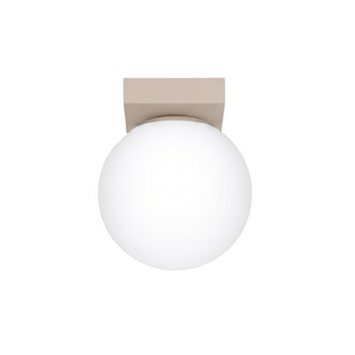 Sollux Lighting Yoli Steel/glass Taupe 1 Lights Minimalist Ceiling Lamps - image 1