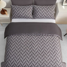 Lazzaro Premium Microfibre Single Duvet Cover Set Breathable Reversible Easy Care With Zipper Closure - thumbnail 2