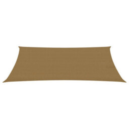 Berkfield Sunshade Sail 160 G/m2 Taupe 3X5 M Hdpe - thumbnail 2