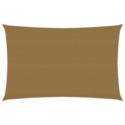Berkfield Sunshade Sail 160 G/m2 Taupe 3X5 M Hdpe - thumbnail 1