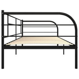 Berkfield Daybed Frame Black Metal 90X200 Cm - thumbnail 5