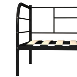Berkfield Daybed Frame Black Metal 90X200 Cm - thumbnail 6